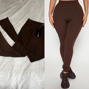 Brown leggings